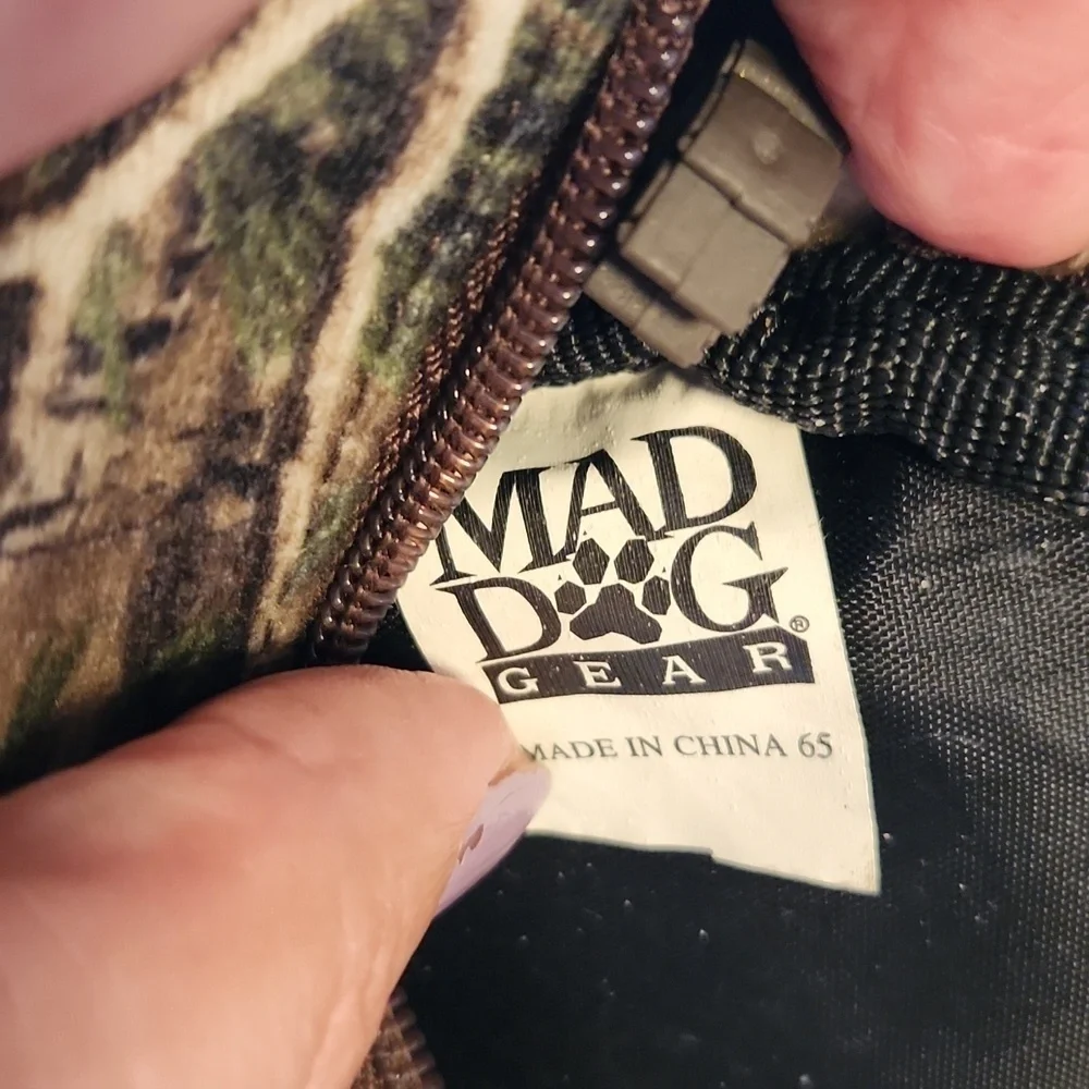 Bundle of 2 - Mad Dog Camo Backpack and Realtree Camo Hunter Outdoor Waist.